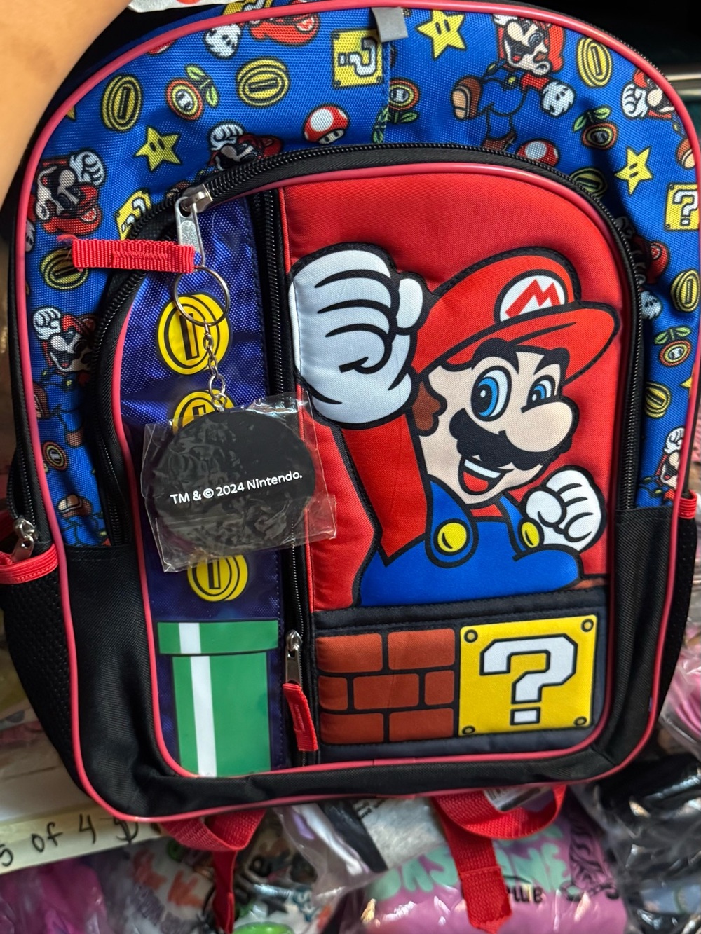 Nintendo Super Mario Kids Backpack – Red, Blue & Black